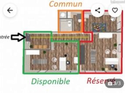 LOCAL D ACTIVITE A LOUER - VEAUCHE - 66.5 m2 - 520 &euro; HC par mois
